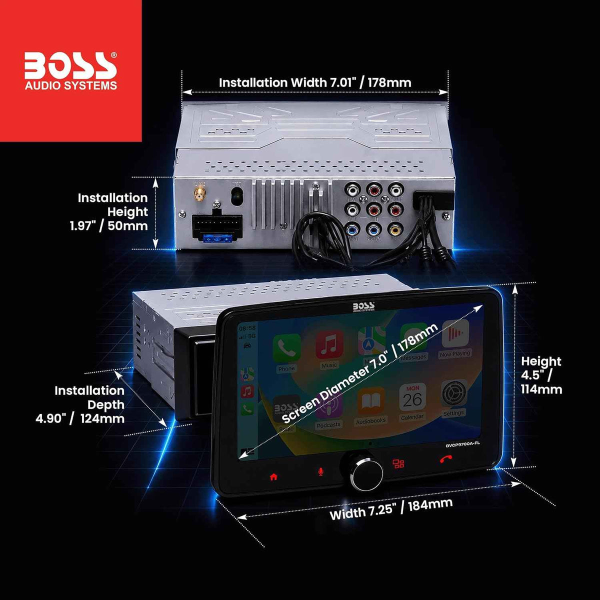 Transform Your Drive with the Boss BVCP9700A Car Display Stereo