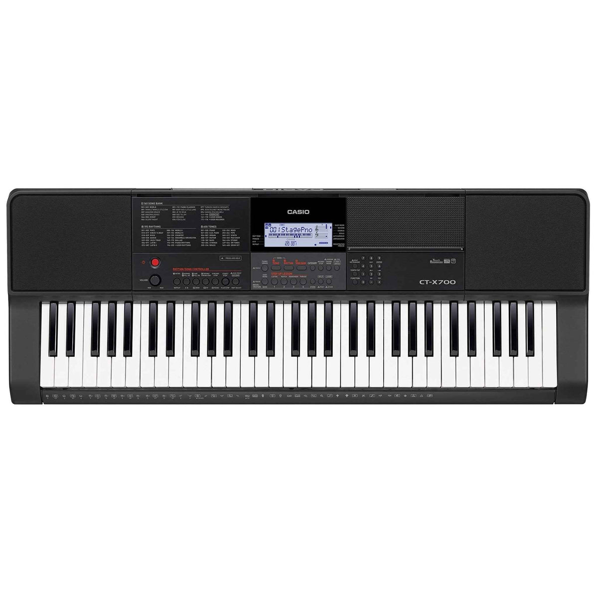 Casio CT-X700C5 Full Size High-Grade Touch Response Keyboard in Black