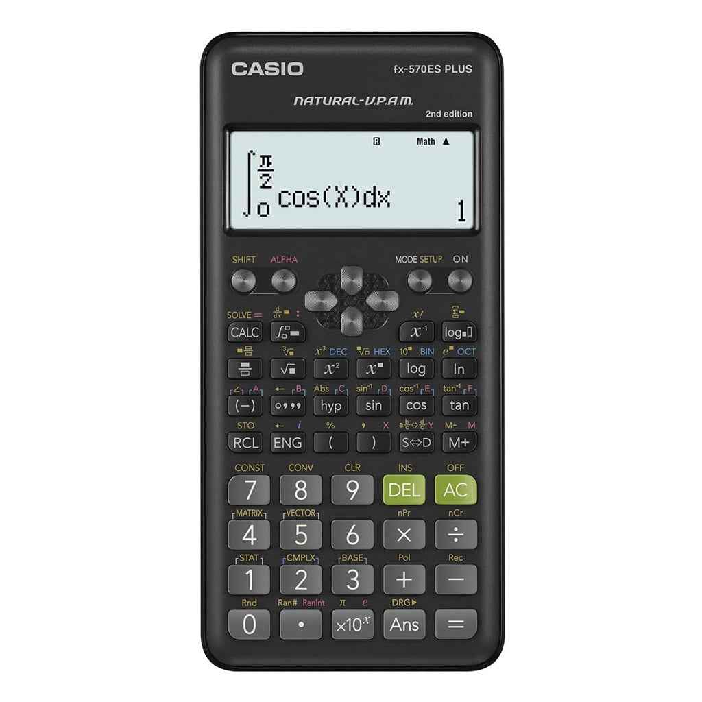 Casio Fx-570es Plus 2nd Edition 2-line Display Scientific Marix Vector Calculations Calculator with 417 Functions Limited Edition.…