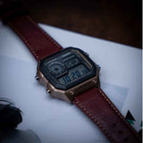 Casio Watch: Red AE-1200WHL-5AVDF