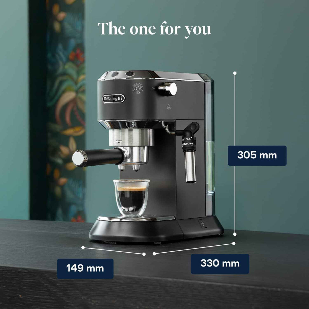 DeLonghi Dedica EC685. BK Adjustable Black Espresso Maker
