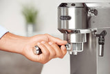 De'Longhi Dedica Pump Espresso Manual Coffee Machine with FREE Electric Coffee Grinder | Cappuccino, Latte, Milk Frother | Stainless Steel Grinding Blade With 12 Settings | EC685.M+KG79 (Metal) - City Park