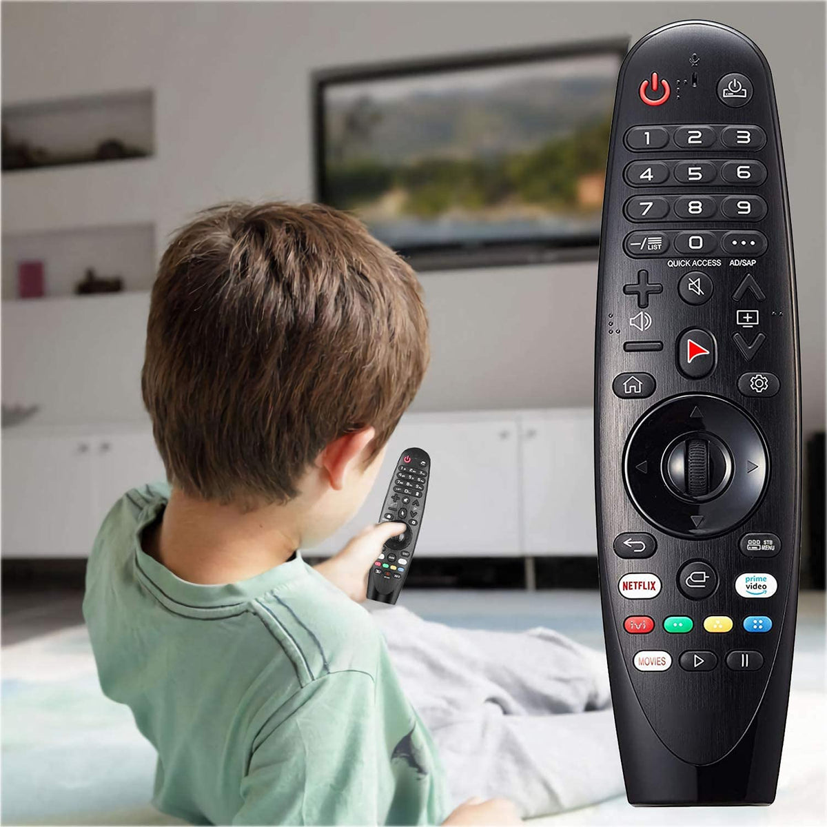 FireRune Replacement Universal Remote Control AN-MR650A for LG TV / 3D Smart TV with Amazon Netflix Button - No Setup Required Universal Remote Control AN-MR650A - City Park