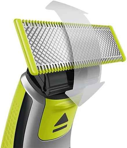 فيليبس OneBlade Pro ماكينة للوجه والجسم QP6542/10، للتشذيب والحلاقة مع مشط دقيق بـ 12 طولاً، مقاومة للماء، استخدام لاسلكي لمدة 90 دقيقة