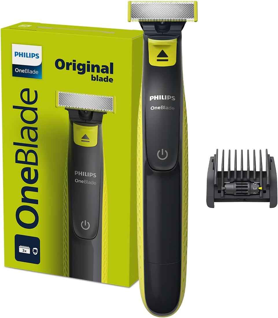 فيليبس OneBlade Pro ماكينة للوجه والجسم QP6542/10، للتشذيب والحلاقة مع مشط دقيق بـ 12 طولاً، مقاومة للماء، استخدام لاسلكي لمدة 90 دقيقة