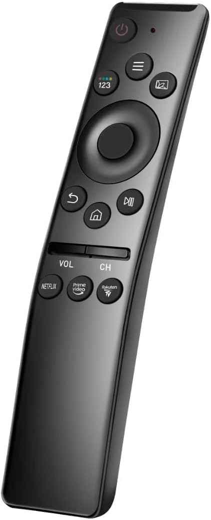 جهاز تحكم عن بعد عالمي لتلفزيون سامسونج الذكي، بديل جهاز التحكم عن بعد لتلفزيون عالي الدقة 4K UHD منحني QLED والمزيد من التلفزيونات، مع أزرار نتفليكس وبرايم فيديو