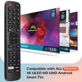 Hisense-TV-Remote Compatible with All Hisense 4K LED HD UHD Smart TVs - City Park