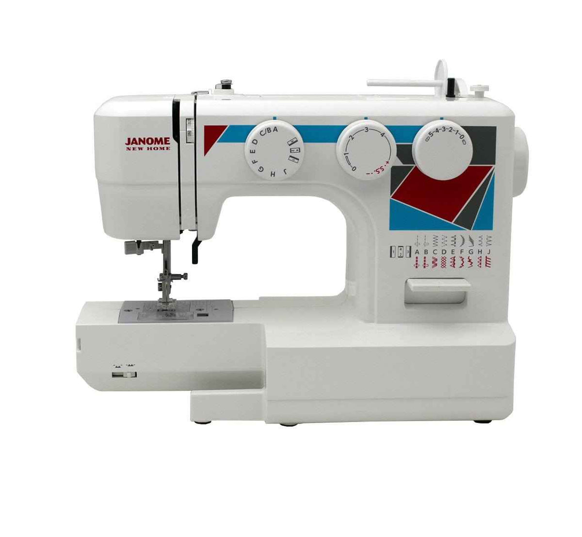 Janome MOD-19Easy-to-Use Sewing Machine with 11 Stitches, and 5-Piece Feed Dogs