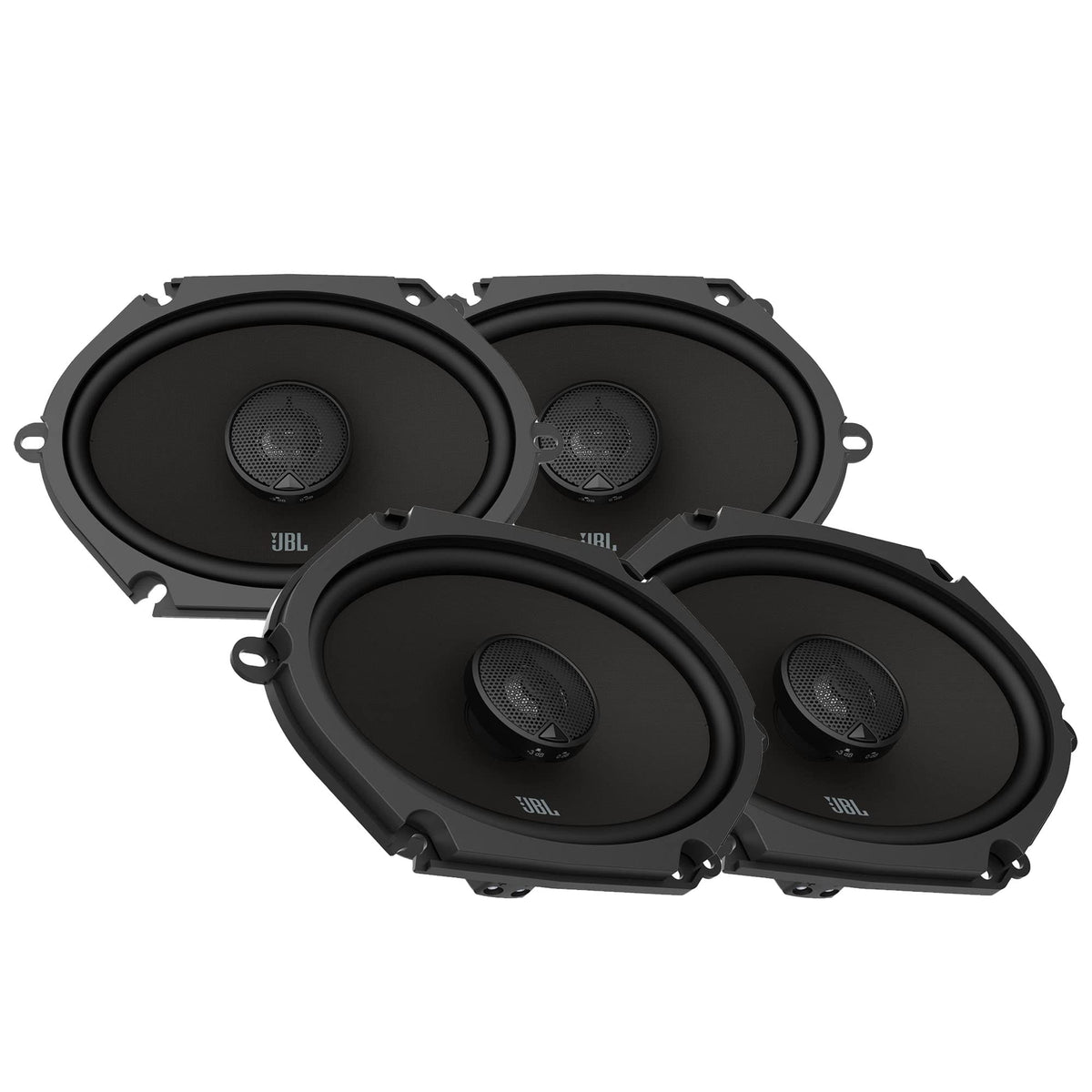 JBL - Two Pairs of STADIUM862F 6" x 8" Step-up Custom-Fit Car Audio Speaker Systems NO Grill - City Park