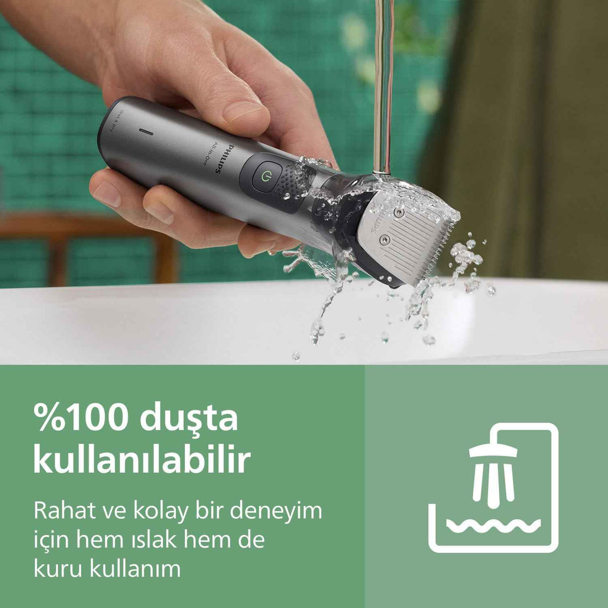 ماكينة التشذيب متعددة الاستخدامات MG7922/15 من Philips | مجموعة عناية 13 في 1 لتشذيب الوجه والشعر والجسم | مشط دقيق لتسريح مثالي | 120 دقيقة من الاستخدام اللاسلكي، مقاومة للماء