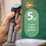 ماكينة التشذيب متعددة الاستخدامات MG7922/15 من Philips | مجموعة عناية 13 في 1 لتشذيب الوجه والشعر والجسم | مشط دقيق لتسريح مثالي | 120 دقيقة من الاستخدام اللاسلكي، مقاومة للماء