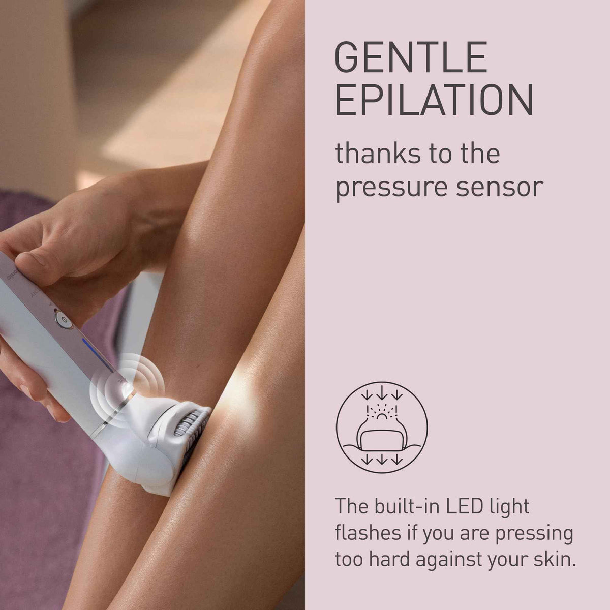 Panasonic ES-EY80 Wet and Dry Epilator for women, Double Disc with 60 Tweezers, Flexible 90° Pivoting Head, 3 Speed Setting & LED Light, Up to 30 Minutes Operation Time, 5 attachments
