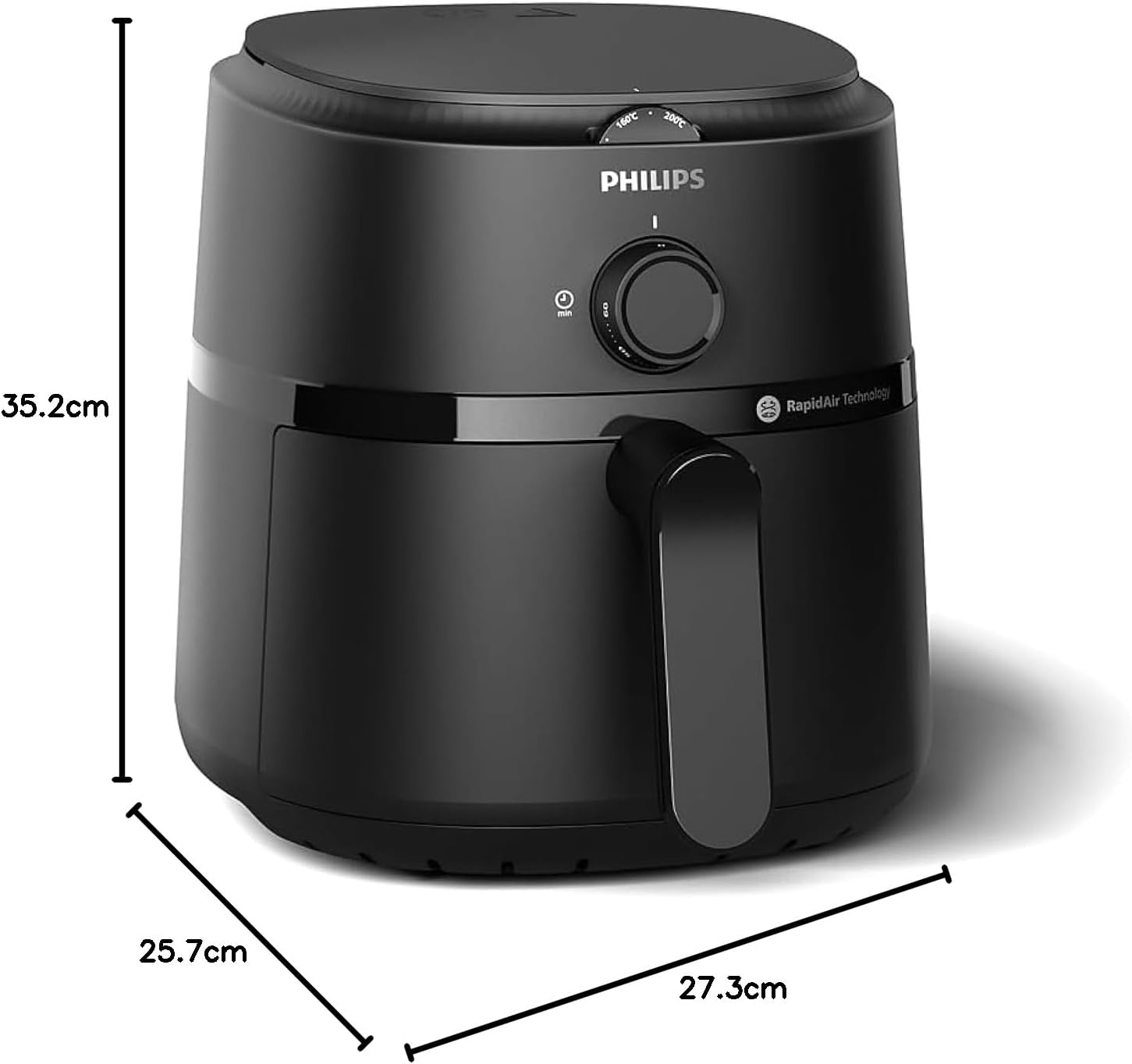 Philips Airfryer 1000 Series - 3.2L, 1300W, Rapid Air Technology, Analog, Black - NA110/09 - City Park