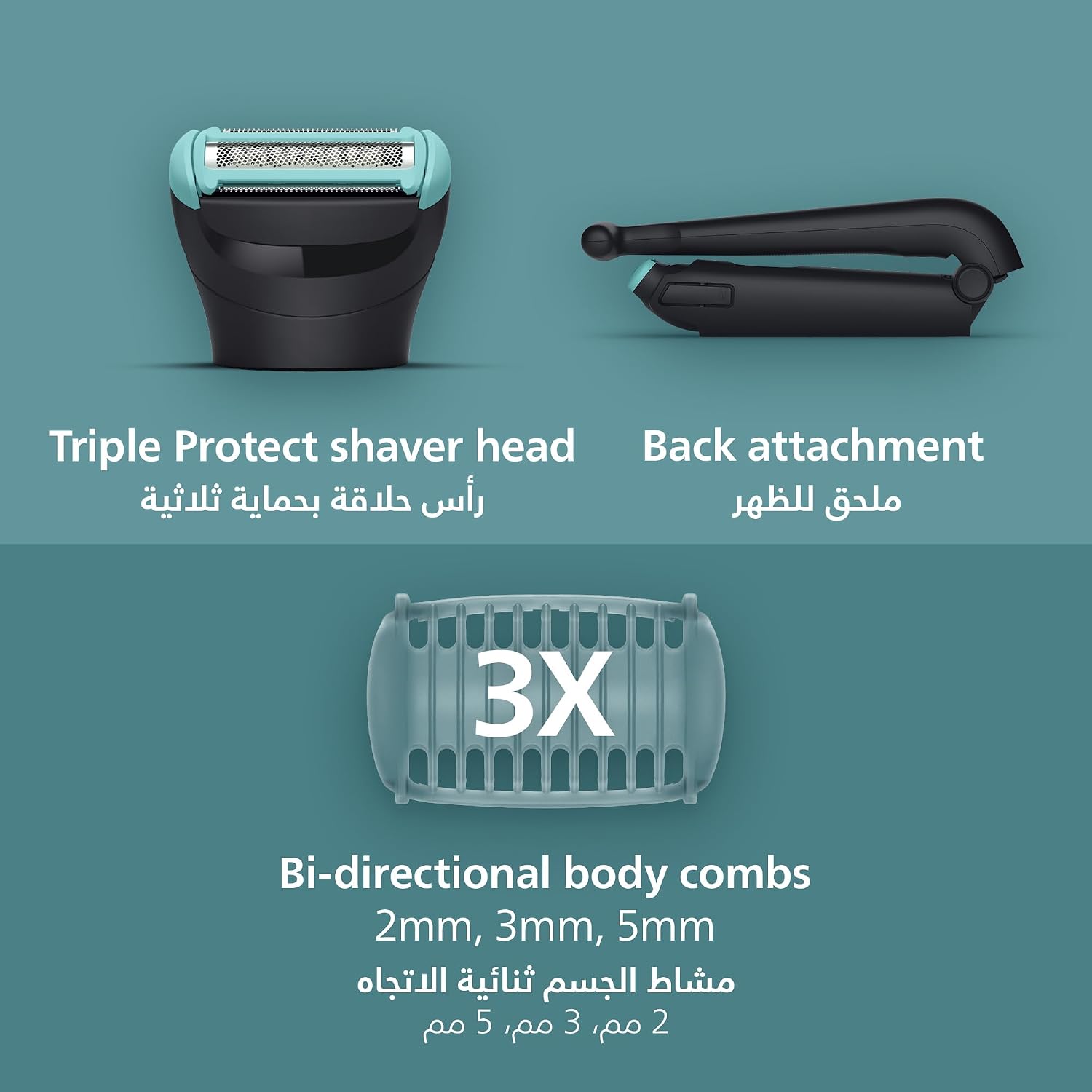 Philips All-in-One Trimmer MG7922/15 | 13-in-1 Face, Hair & Body Grooming | Precision Comb for Exact Styling | 120min Cordless, Showerproof - City Park