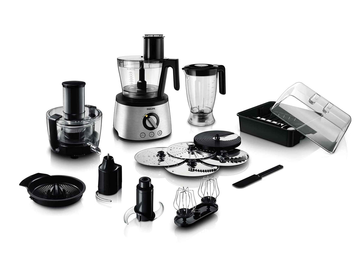 PHILIPS Avance Collection Multi- function Food Processor HR7778/01, 1300W, Compact 4in1 setup, 3.4L bowl with Stainless Steel Disc, 2.2L Blender