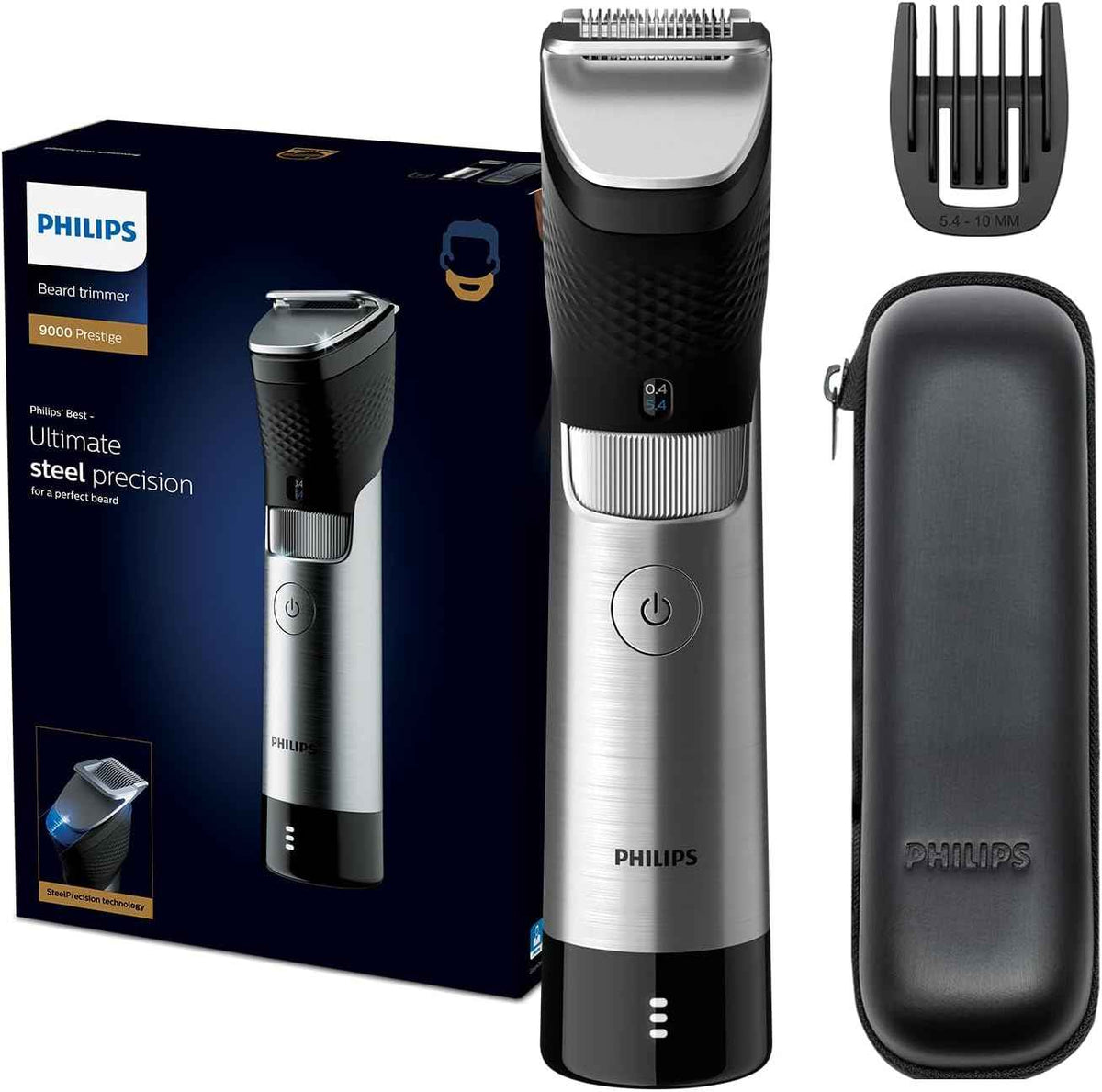 Philips Beard Trimmer BT9810 |120min Cordless, Waterproof, Travel Case