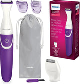 Philips Beauty Bikini Genie Cordless Trimmer for Bikini Line Hair Removal, with Shaving Head and Comb, BRT383/50 - City Park
