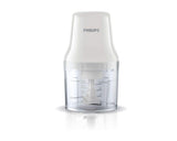 PHILIPS Daily Collection Chopper HR1393/01, 450W, Easy press down operation, Large 0.7 L bowl, White, Stainless steel blade - City Park