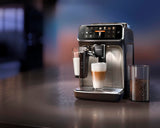 Philips Fully Automatic Espresso Machine Series 5400-12 Beverages, LatteGo Milk Solution, 4 User Profiles, TFT Display, Chrome - EP5447/23 - City Park