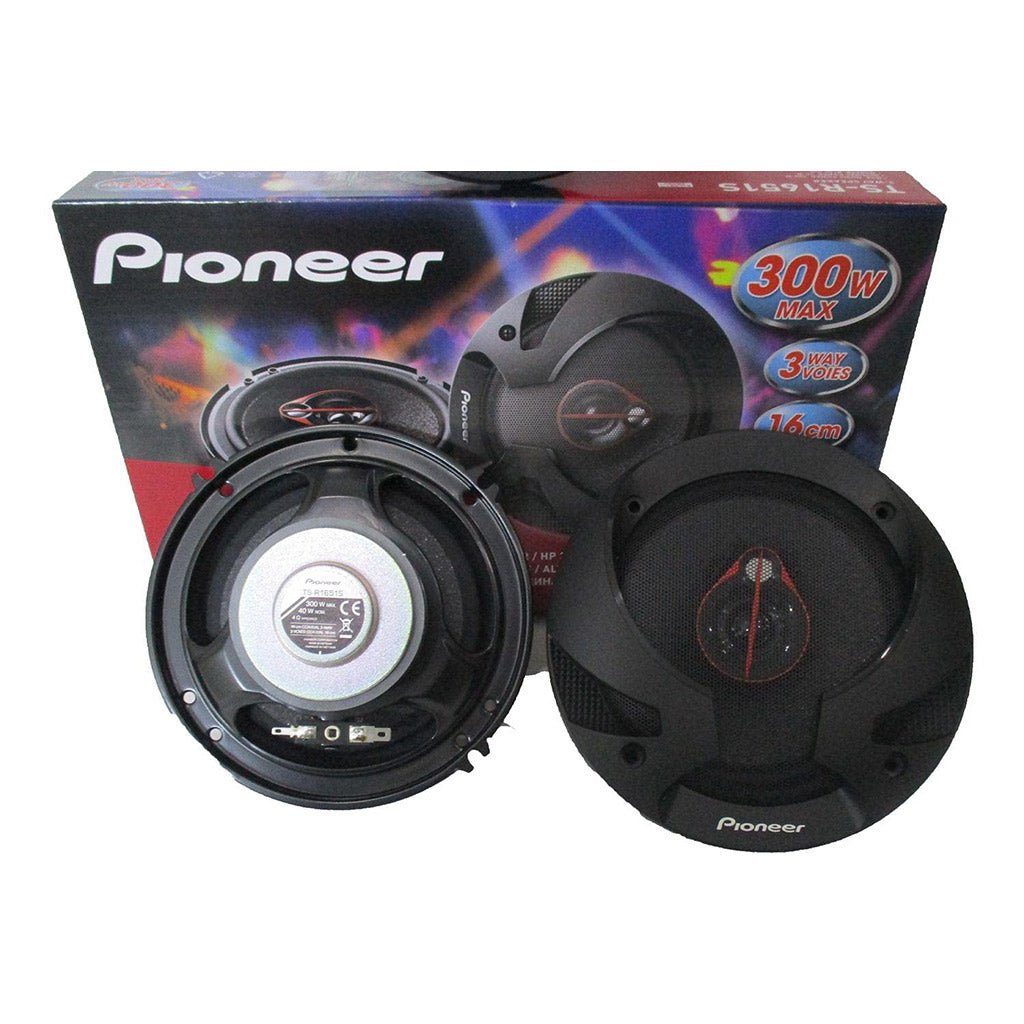 Pioneer 3-Way Round Car Speaker Set Model: Ts-R1651s 300 Watt 16cm, 4 Ohm Made in Vietnam Hp 3 Voice Diffuser 2725608076544 - City Park