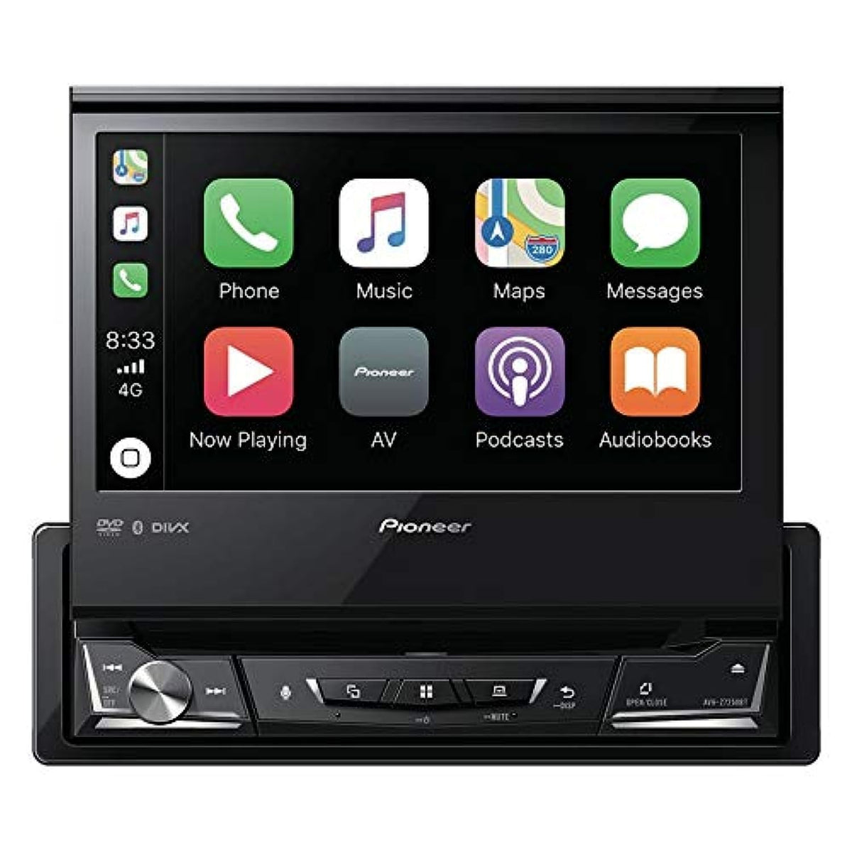 Pioneer AVH-Z7250BT In-Dash 1-DIN DVD Multimedia AV Receiver with 7″ Touchscreen Display, Apple CarPlay, Android Auto, WebLink, Built-in Bluetooth and Full HD Video Playback from USB Device, Black - City Park