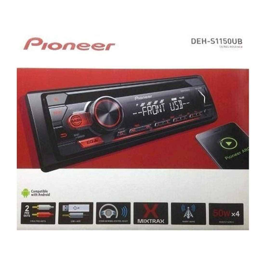 Pioneer CD and Digital Media Receiver - DEH-S1150UB