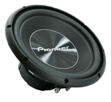 Pioneer TS-A300D4 12 Inch 1500 Watts Max Power Dual 4-Ohm Voice Coil A Series Car Audio Stereo Subwoofer Loudspeakers / Free Alphasonik Earbuds