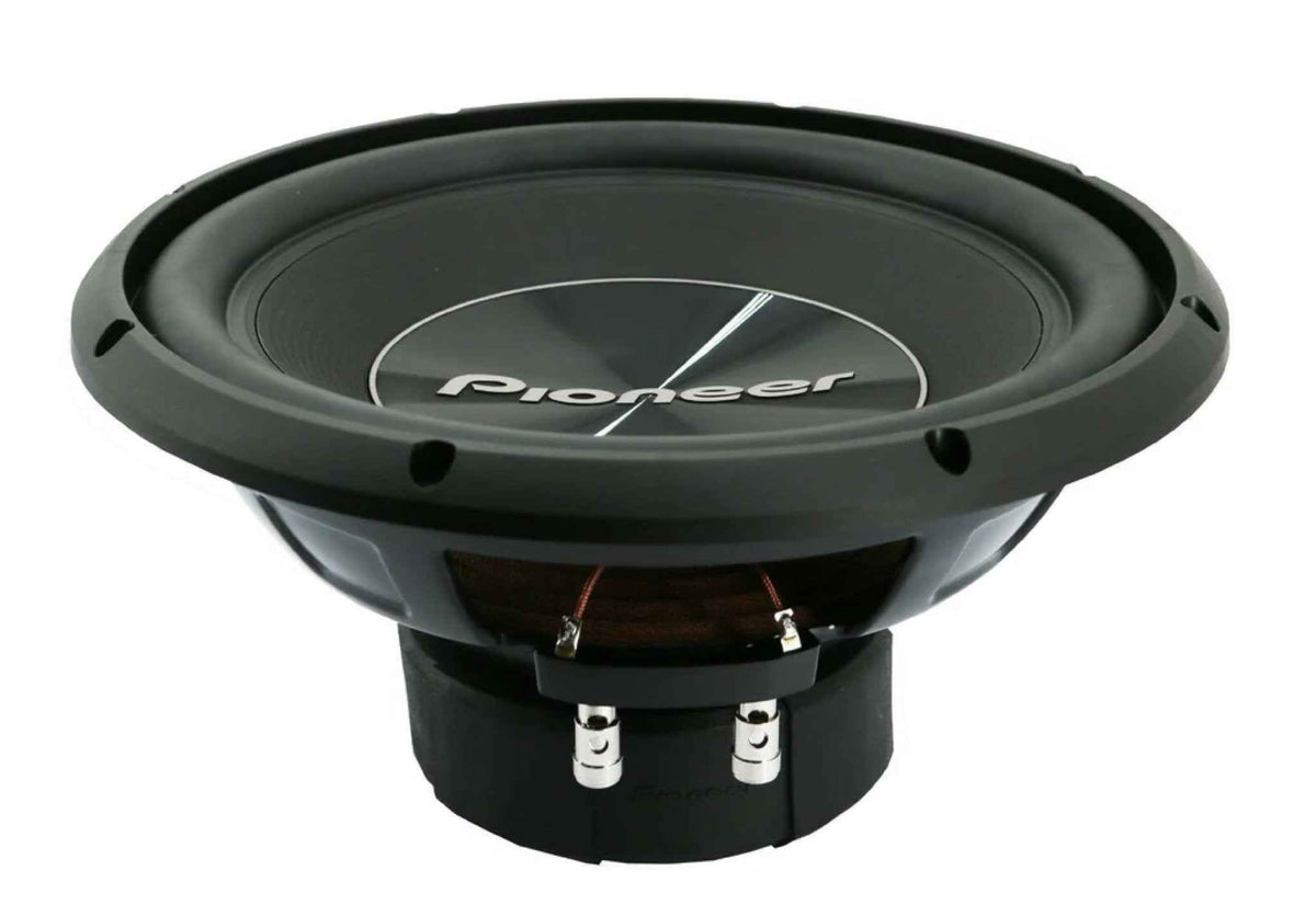 Pioneer TS-A300D4 12 Inch 1500 Watts Max Power Dual 4-Ohm Voice Coil A Series Car Audio Stereo Subwoofer Loudspeakers / Free Alphasonik Earbuds