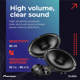 Pioneer TS-Z65C 330W 17cm 2-Way Component Speaker System