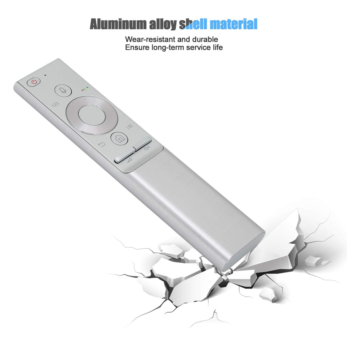 Remote Control, Comfortable To Touch Aluminum Alloy Shell Material Universal Remote Control 33ft Remote for Voice TV - City Park
