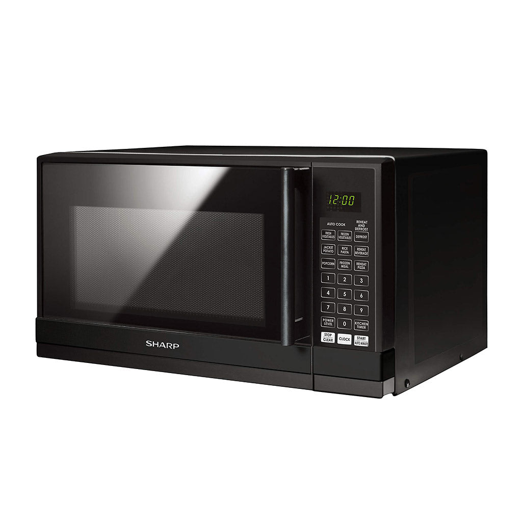 Sharp 20 Liter Digital Solo, Handle Door Microwave Oven, Black, R-20GHM-BK3 with 8 Auto-Cooking Menu's - City Park