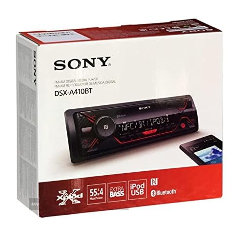 Sony DSX-A410BT Single Din Bluetooth Front USB AUX Car Stereo Digital Media Receiver (No CD Player) - City Park