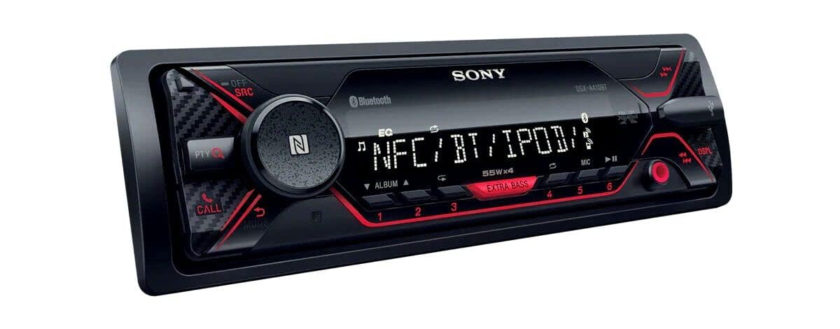 Sony DSX-A410BT Single Din Bluetooth Front USB AUX Car Stereo Digital Media Receiver (No CD Player) - City Park