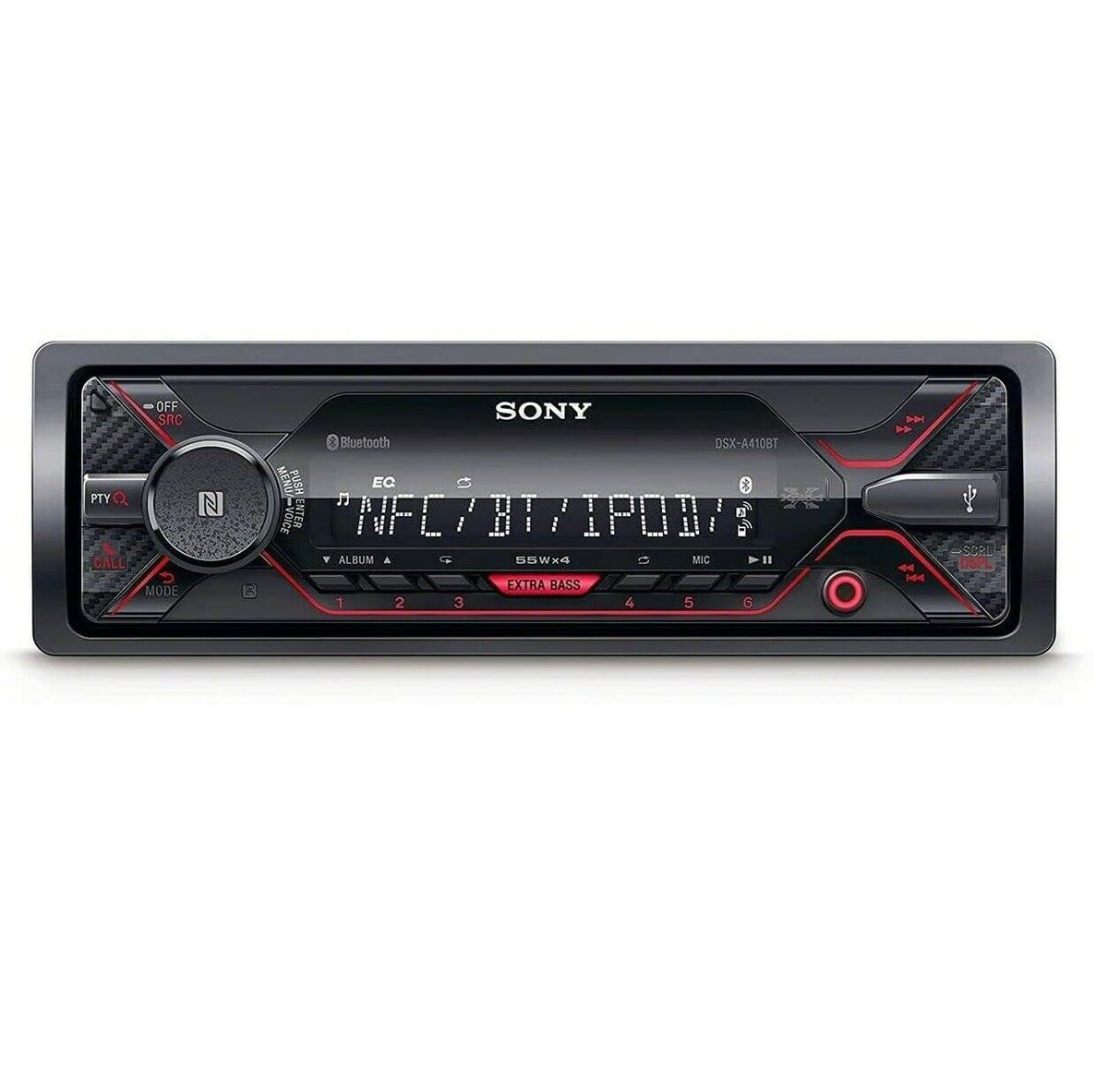 Sony DSX-A410BT Single Din Bluetooth Front USB AUX Car Stereo Digital Media Receiver (No CD Player) - City Park