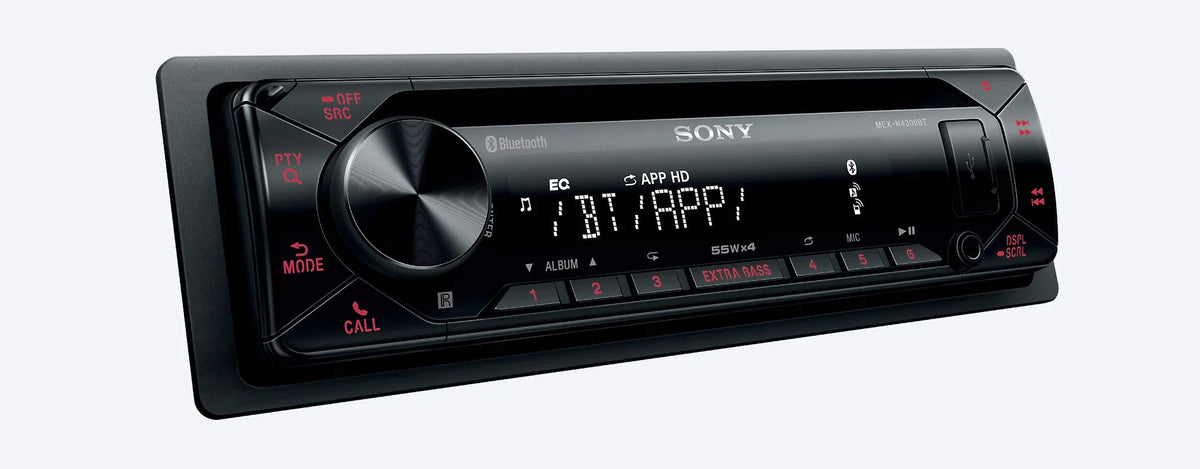 Sony MEX-N4300BT Car Radio with CD, Dual Bluetooth, USB and AUX Connection Hands-Free Calling, Single DIN CD Receiver, 4 x 55 Watts - City Park