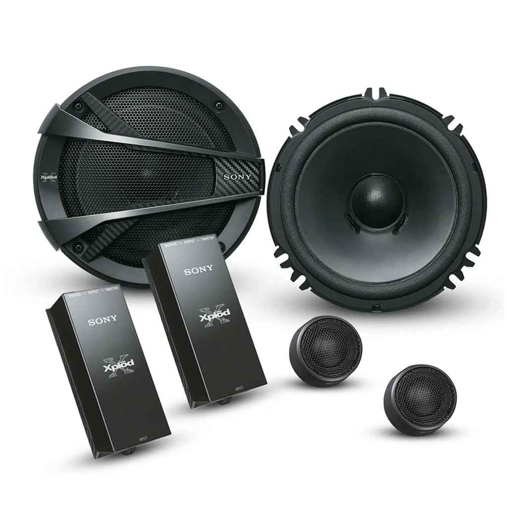 Sony XS-XB1621C 16 cm (6.5 inch) 2-Way Component Speakers - Black, Peak Power 350W, RMS 60W