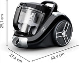 TEFAL Bagless Vacuum Cleaner | Compact Power XXL Classic Canister Vacuum Cleaner | 900 W | Low Consumption Motor | Advanced 3-Level Cyclonic Filtration | 2 Years Warranty | TW4B25HA - City Park