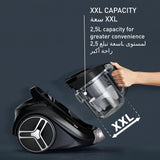 TEFAL Bagless Vacuum Cleaner | Compact Power XXL Classic Canister Vacuum Cleaner | 900 W | Low Consumption Motor | Advanced 3-Level Cyclonic Filtration | 2 Years Warranty | TW4B25HA - City Park