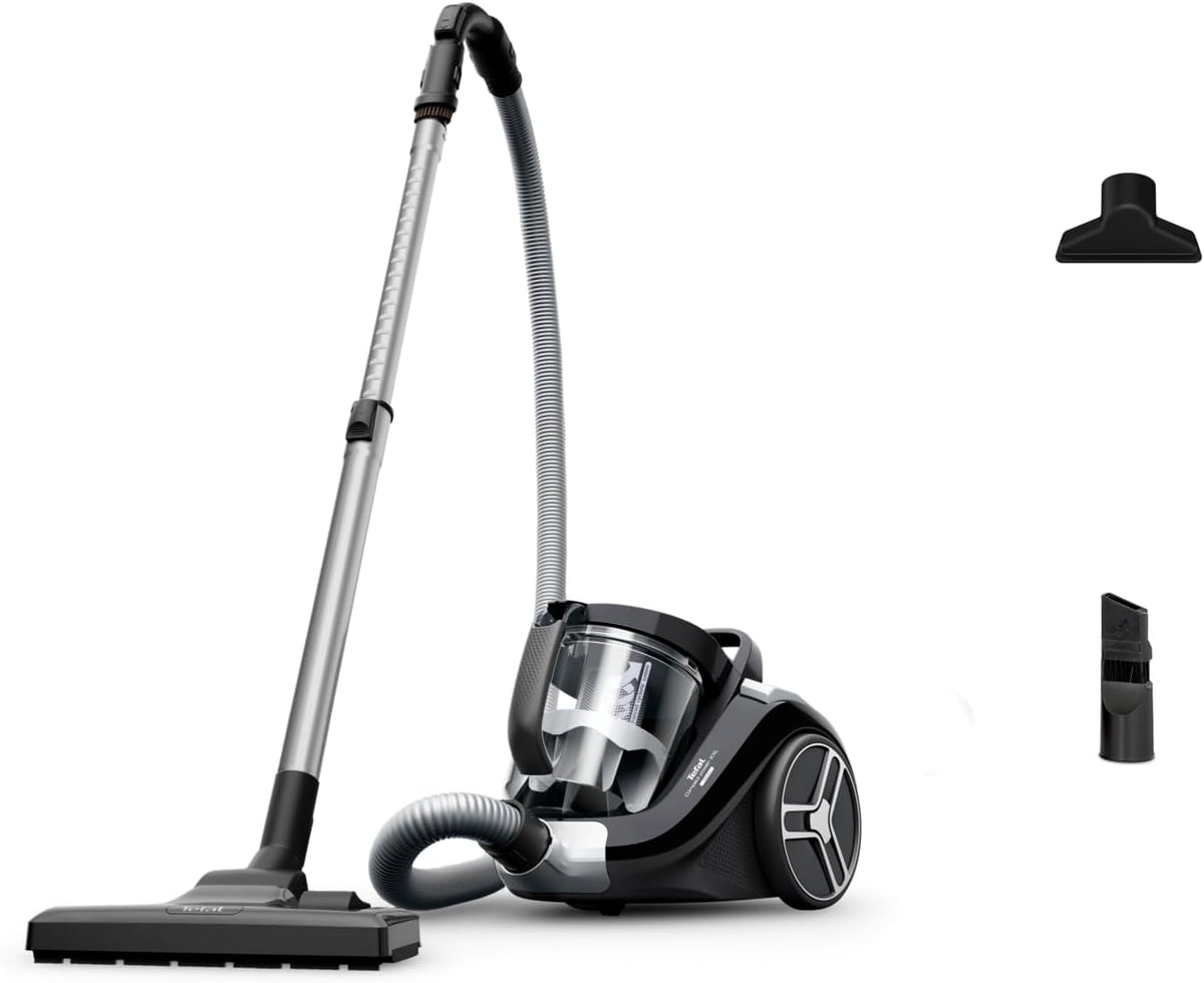TEFAL Bagless Vacuum Cleaner | Compact Power XXL Classic Canister Vacuum Cleaner | 900 W | Low Consumption Motor | Advanced 3-Level Cyclonic Filtration | 2 Years Warranty | TW4B25HA - City Park