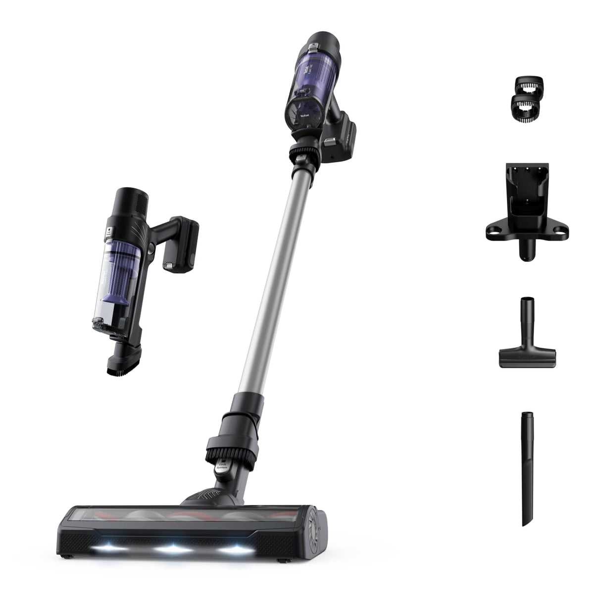 TEFAL Handstick Vacuum Cleaner | X-PERT 7.60 | 140 W Cordless Vacuum Cleaner | Powerful | Ultra-Lightweight | Long-Lasting Battery | TY6A35HO - City Park