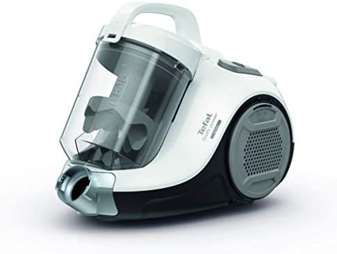 Tefal Swift Power Cyclonic TW2947 - Bagless Vacuum Cleaner, 750W, 1.2 Dust Box Capacity, 3 Levels of Filtration, 7.55m In use Radius, Compact Design for Handling, Snow White - City Park