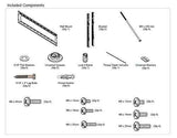 Universalmounts Super Slim Flat Wall Mount for Samsung LG Sony LED TV 65" 70" 75" 77" 79" 80" 82" 85" 86" 88" up to 300 lbs