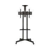 VBARV Swivel Universal TV Stand/Base - TV Cart Floor Stand for 32-55 Inch LCD LED TVs,Height Adjustable TV Mount,with Lockable Wheels, VESA 640x400mm, Holds Up To 100lbs - City Park