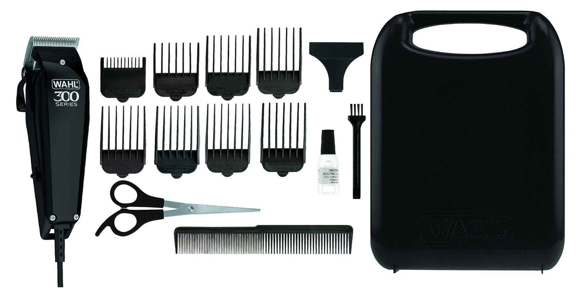 WAHL Pro 300 Series Hair Clipper Machine Kit, 15 Pieces