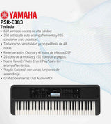 Yamaha PSR-E383 61-Key Portable Keyboard Set