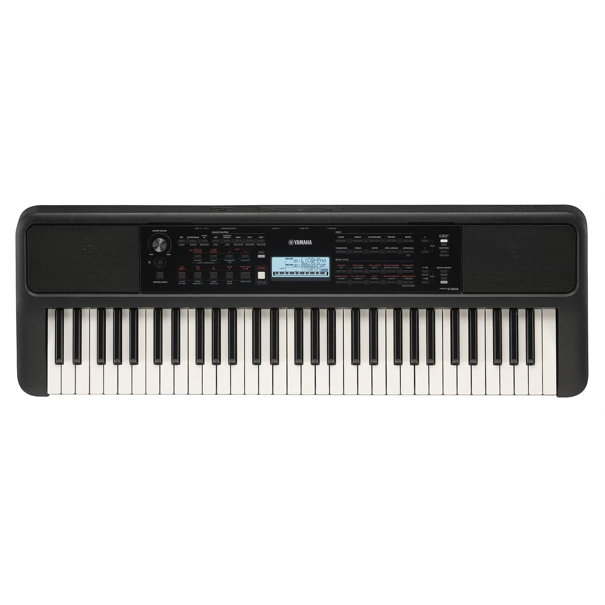 PSR-E383 61-Key Portable Keyboard with Adapter - City Park